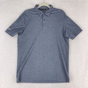 Travis Mathew Blue Short Sleeve Golf Polo‎ Shirt Mens Collared Casual Size Large